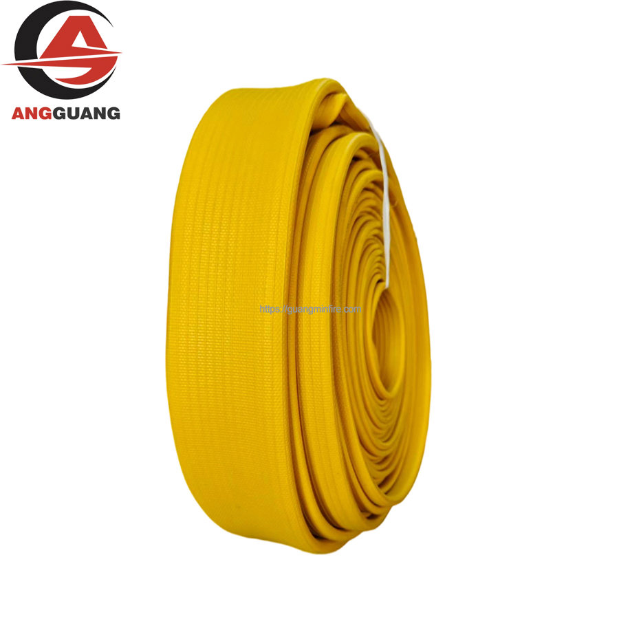 Yellow double-sided coated hose