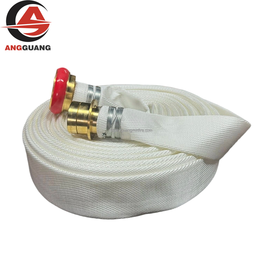 Fire hose with bayonet-type male-female couplings