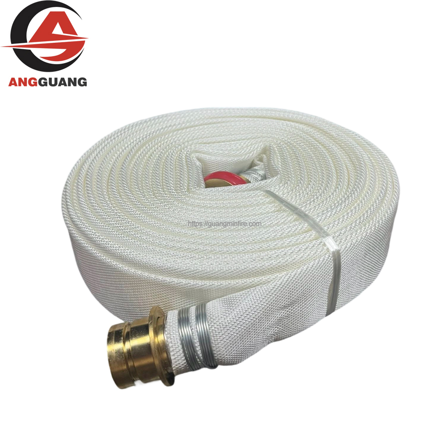 Fire hose with bayonet-type male-female couplings